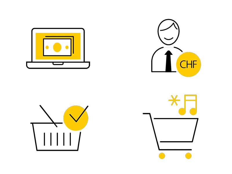 PostFinance Icon Animations
