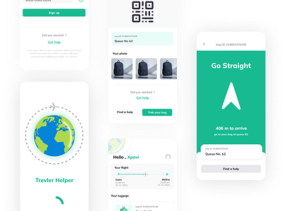 Travel Bag find app app application fimder app finder map map app mobile app mobile application ui