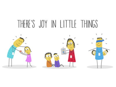 There is Joy in Little Things branding charecter design illustration joy