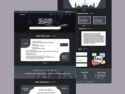 Islamic Website Template graphic design islamic website ui