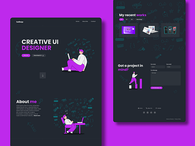 Portfolio Website Design graphic design ui