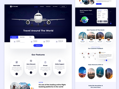 Air Ticket Website UI Template