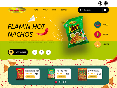 Chips Company Website UI Template