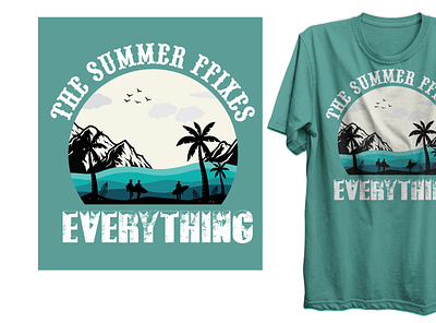 Summer T-shirt Design graphic design md robiul islam shirt summer t shirt design t shirt design