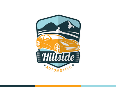Hillside Automotive Logo auto garage logo automotive logo branding car automotive logo garage logo hill logo design