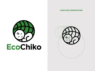 Eco Chiko baby chiko circle circular grid creative e commerce eco environment golden ratio logo logo inspiration minimalist