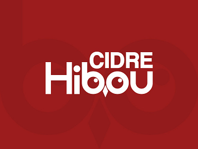Cidre Hibou Logo Design alcohol cidre logo circle circular grid creative cute adorable french illustration logo owl owl logo typography logo