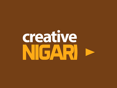 Logo Design for Creative Nigari copywriter copywriting logo logo design logo design concept pencil pencil logo typographic typographic design