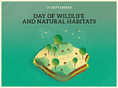 Day of Wildlife and Natural Habitats calendarinternational card day habitats memory natural wildlife