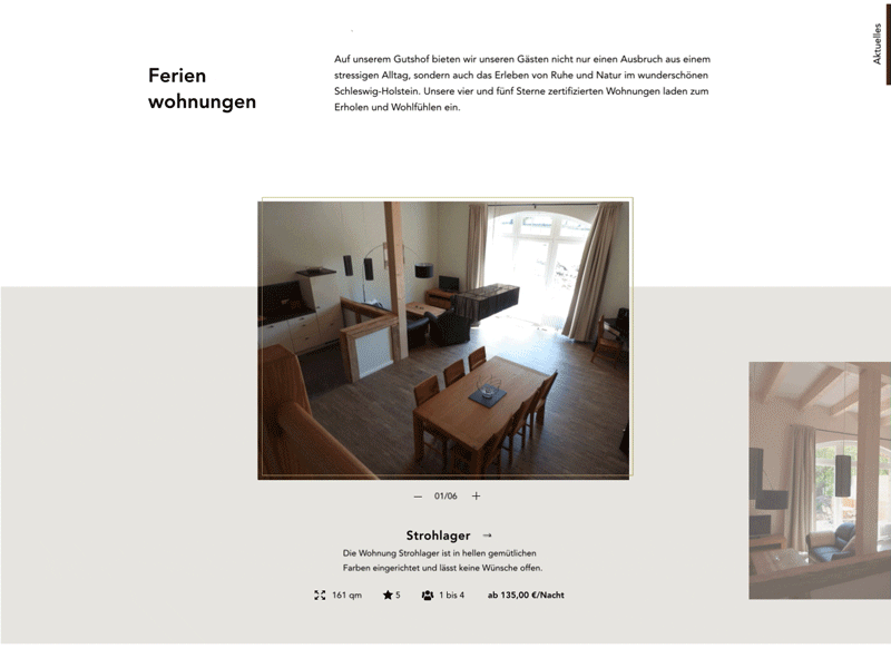 Slider Concept for holiday homes exploreui graphicdesign hover minimal newsfeed sketchapp ui uidesign ux webdesign
