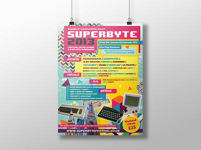 Superbyte 2013 Poster 2013 chiptune design event festival graphic poster promotion superbyte