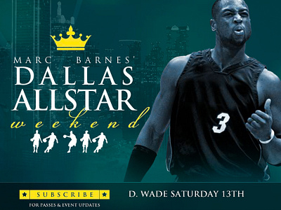 Dallas All Star Event Flyer branding brochure dallas all star