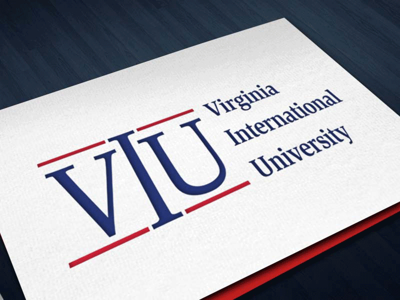 Virginia International University Logo branding corporateid design education graphic design logo vector virginiainternationaluniversity viu