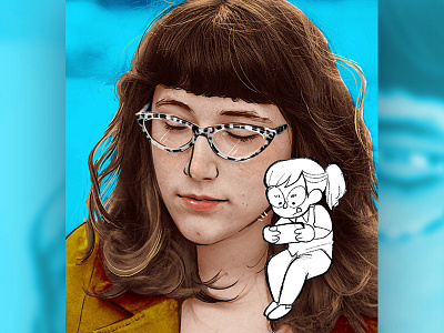 Self Portrait (with other Self Portrait) cartoon charicature photo manipulation photoshop