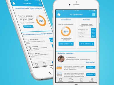 Physical Therapy application app health ios medical sketch ui design