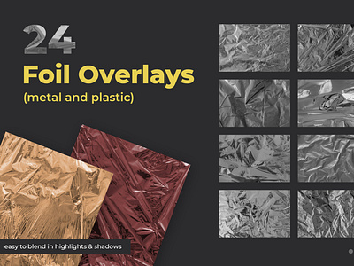24 Foil Overlay Textures