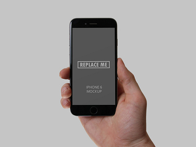 Handheld iPhone 6 Mockup app display interface ipad iphone mobile mock up mockup mockups responsive screen ui