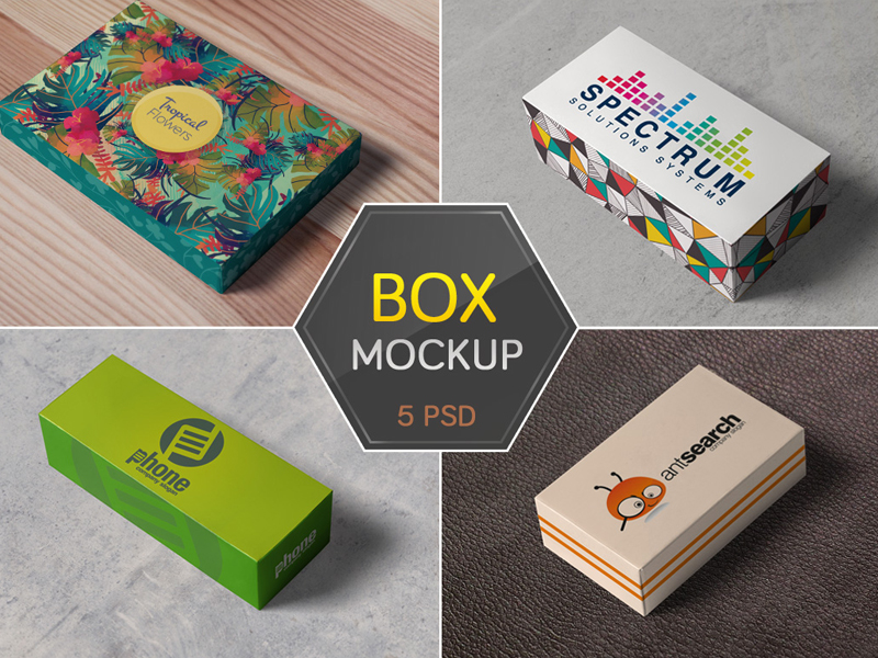 Download Box / Packaging Mockups by Simon Henke on Dribbble