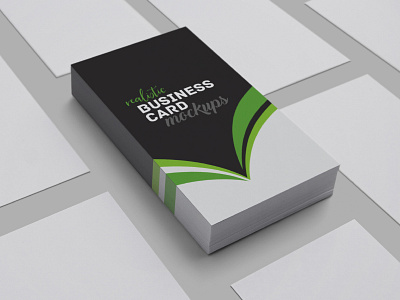 Realistic Business Card Mockups bizcard business businesscard card mock up. print mockup printed psd realistic stack