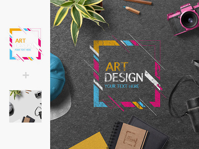 Creative Logo Mockup brand mockup branding camera corporate identity logo logo mockup logodesign paper printed logo realistic scene creator