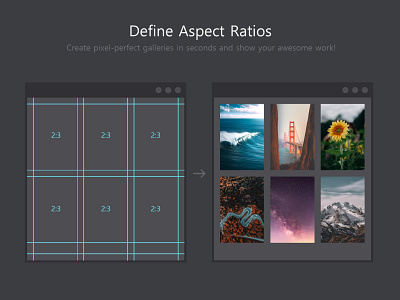 Better Grids - Create grids with fixed aspect ratio addon aspect ratio drag drop extension flat design gallery grid grid layout guide guidelines image frames layout layouting photoshop plugin script zxp