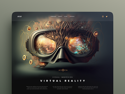 Virtual Immersion art clean dark design meta minimalist ui virtual reality visual design vr