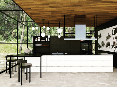 Kitchen Design 3d 3d art 3d illustration 3d photography blender graphic design interior visualisation