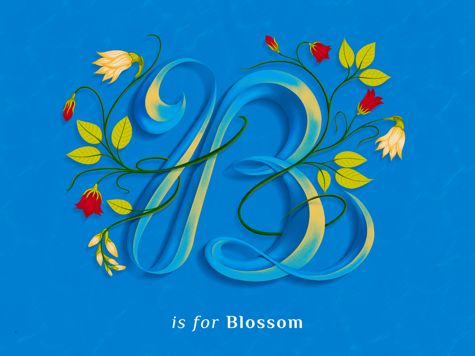 B Is For Blossom By Anna Gugutishvili On Dribbble