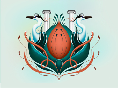 imagination dailyposter graphic design illustration poster procreate symmetric art symmetry