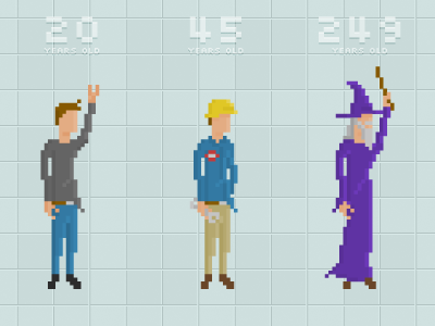 Professional Life illustration pixel