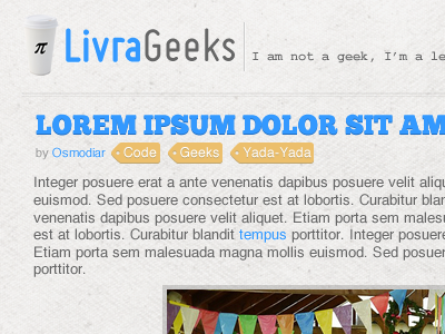 LivraGeeks blog redesign wordpress