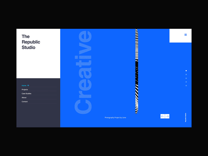 Studio Website Concept art direction blue branding design minimal minimalist modern typo typography ui ux web website