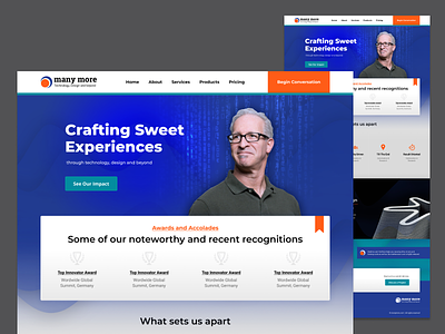 Home Page Exploration art direction blue bold design responsive design responsive layout typography ui ux web website