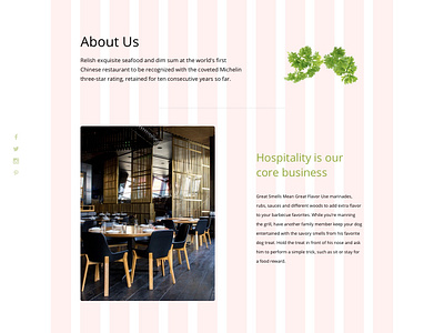 Fresh & Healthy Meals Restaurant website concept