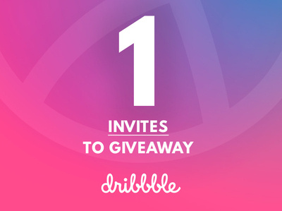 One Dribbble Invites to Share
