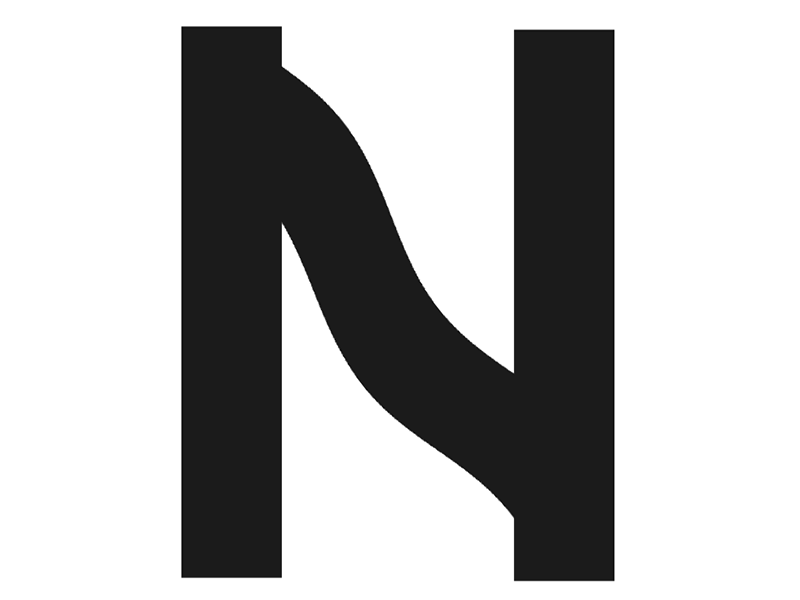 N is for Niamh animated lettering animated type animated typography black and white lettering letters line n name type typography wave