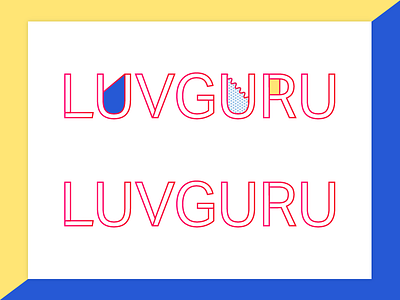 Luvguru Logo app design colours graphic design logo logo design luvguru luvguruapp type typedesign typography