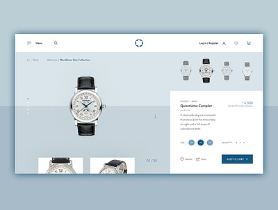 Montblanc Watch - Clean UI blue blues clean interaction landing landingpage minimalist minimalistic sketch ui uidesign user experience user interaction userinterface ux uxdesign watch website websites