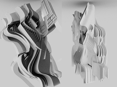 Parametric exploration 3d render