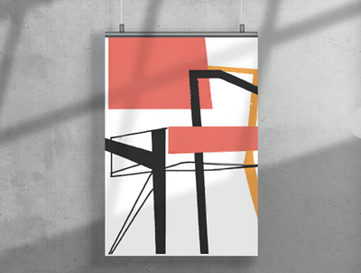 Geometric poster graphic design illustration