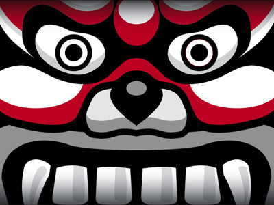 Demon Detail - 鬼 devil japanese kanji kanjipictographix