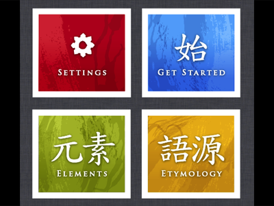 Guide Cards Textured D japanese kanji kanjipictographix