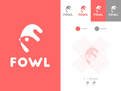 Fowl 2019 2d branding branding design design grid illustrator logo