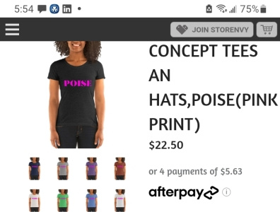 POISE(PINK PRINT) class concept tees custom tees fashion grace graphic tees poise
