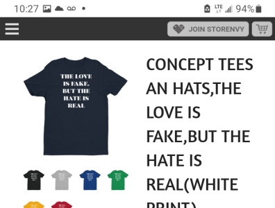 THE LOVE IS FAKE.BUT THE HATE IS REAL(WHITE PRINT) concept tees custom tees envy fake love fashion graphic tees haters jealousy