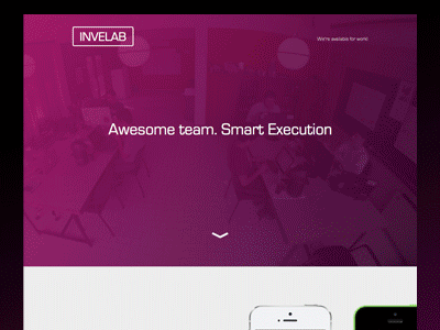 Invelab Website agency new one onepage page parallax redesign responsive scroll site website