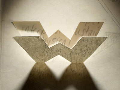 Paper cwut cut cutpaper letter paper photography shadow sketches type typography