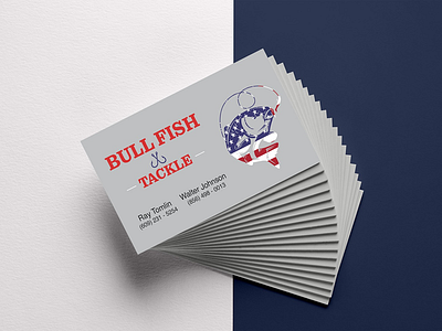 Bull Fish Tackle advertising branding design business card design logo design visual design visual identity