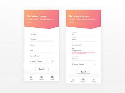 Mobile Form UX Rules form gradient mobile mobile first ux
