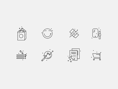 Ecommerce Icons ecommerce icons illustrator line icons vector